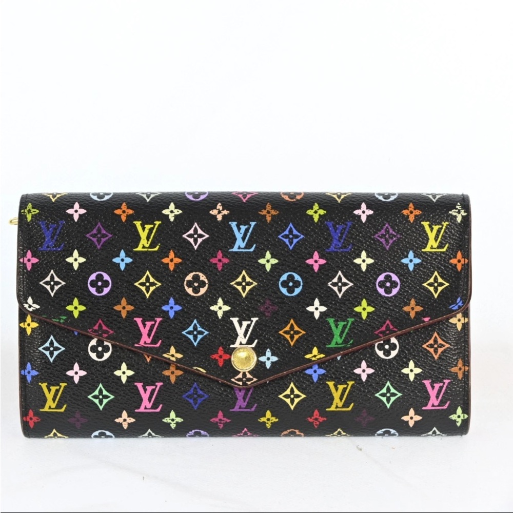 Louis Vuitton Murakami Sarah Multicolor Monogram Wallet (New Sarah Style)